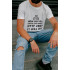 T-shirt Ctrl+ men's white "How did you..."