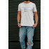 T-shirt Ctrl+ men's white "function repeat..."