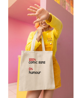 Eco-bag shopper Ctrl+natural "100% comic sans 0% humor " 