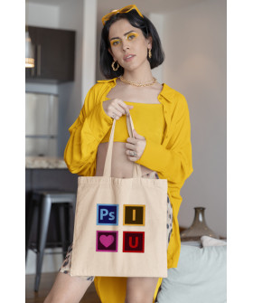 Eco-bag shopper + natural "Ps I Love U" 