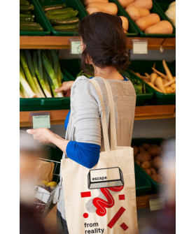 Eco-bag shopper + natural "Escape from reality" 