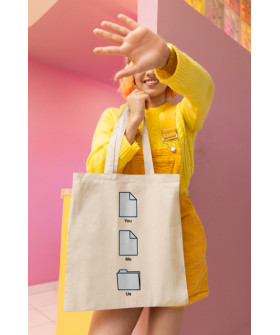 Eco-bag shopper + natural "You Me Us" 