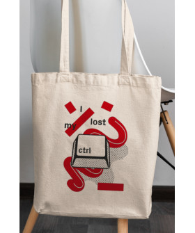 Eco-bag shopper Ctrl+natural "I lost my Ctrl" 