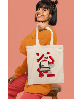 Eco-bag shopper Ctrl+natural "I lost my Ctrl" 