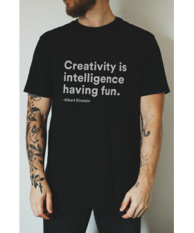 T-shirt Ctrl+ "Creativity is intelligence having fun"