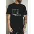 Black men's T-shirt Ctrl+ "Code is art that does something"