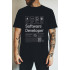 Black T-shirt for men Ctrl+ "Software developer"