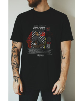 Black men's T-shirt Ctrl+ "Culture Java"