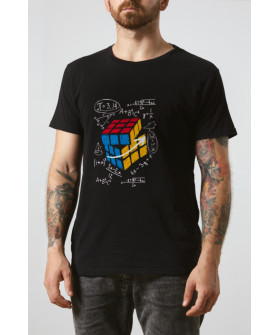 Black men's T-shirt Ctrl+"Cube"