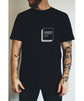 Black men's T-shirt Ctrl+"UNDR ctrl"