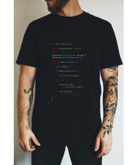 Black men's T-shirt Ctrl+ "public class"