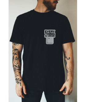 Black men's T-shirt Ctrl+ "Everything is under ctrl"