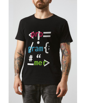 Black men's T-shirt Ctrl+"Programmer"