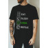 Black men's T-shirt Ctrl+"eat. sleep. code. repeat"