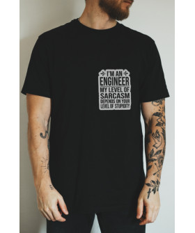 Black men's T-shirt Ctrl+ "I'm an engineer"