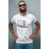 White men's T-shirt Ctrl+ "Code is art that does something"