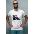 White men's T-shirt Ctrl+"But first coffee"