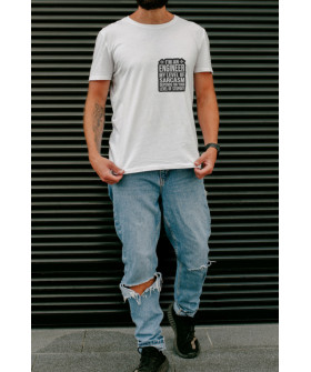 Футболка белая мужская Ctrl+ "I`m an engineer"