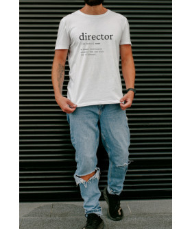 Футболка белая мужская Ctrl+ "director"