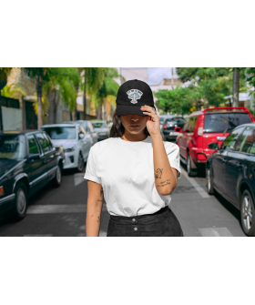 Women's cap black MEMO "It`s time to travel"