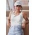 Women's white cap MEMO "I`d rather be traveling"