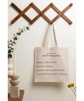 Eco-bag shopper MEMO black "Vacation mode on" 