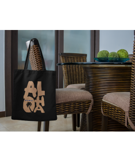 Eco-bag shopper MEMO black "Aloha" 