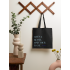 Eco-bag shopper MEMO black "Life`s a beach. Find your wave" 