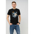 MEMO T-shirt men's black print "Space basketball"