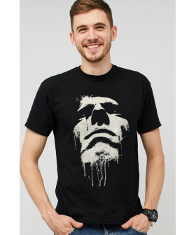 MEMO T-shirt for men black print "Look"