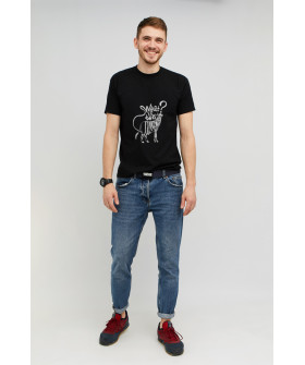 MEMO T-shirt men's black print "What is This"