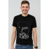 MEMO T-shirt men's black print "Music"