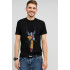 MEMO T-shirt men's black print "Double trouble"