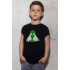 Young&Free children's black T-shirt "UFO"