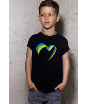 T-shirt Young&Free children's patriotic black