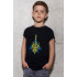 T-shirt Young&Free children's patriotic black