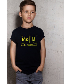 Young&Free children's black T-shirt "Mom is the perfect element"