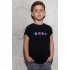 Young&Free children's black T-shirt "Game"