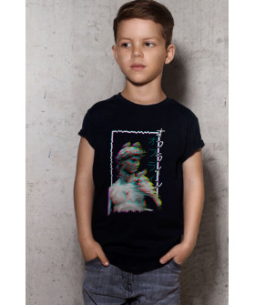 Young&Free children's black T-shirt "Antiquity"