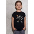 Young&Free children's black T-shirt "Kaws"