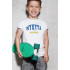 Young&Free children's patriotic white T-shirt "Mykyta est.Ukraine"