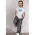 Young&Free children's patriotic white T-shirt "Nazar est.Ukraine"