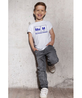 Young&Free children's white T-shirt Mom - "the perfect element"