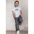 Young&Free children's patriotic white T-shirt "Andriy est.Ukraine"