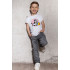 Young&Free children's white T-shirt "Cat"