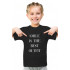 Young&Free children's black T-shirt "Smile is the best outfit"