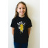 Young&Free children's black T-shirt "Smile"