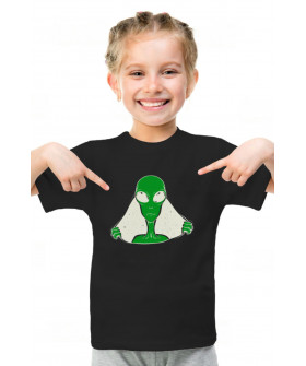 Young&Free children's black T-shirt "UFO"