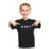 Young&Free children's black T-shirt "Game"