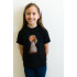 Young&Free children's black T-shirt "Meow"